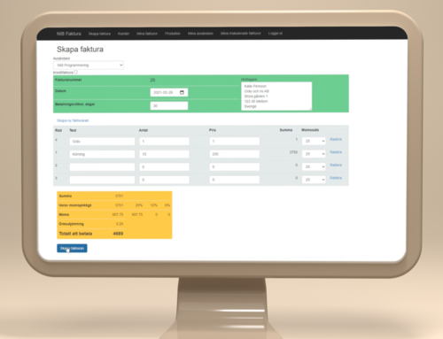 NIB Faktura håller ordning på kassaflödet